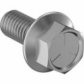 Bsc Preferred Zinc-Plated Grade 5 Steel Flanged Hex Head Screws 3/8-16 Thread Size 7/8 Long, 25PK 92979A158